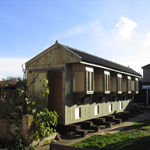 30' x 6' loft with bay windows.