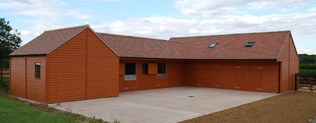 Wooden stables