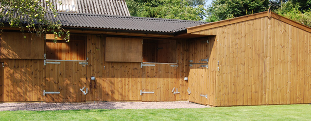 Timber stables Wooden stables