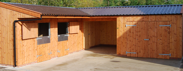 Timber stables Heavy duty wooden stables