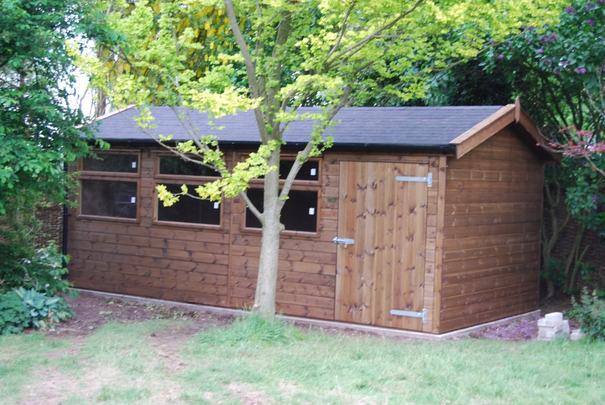 Timber garden workshop